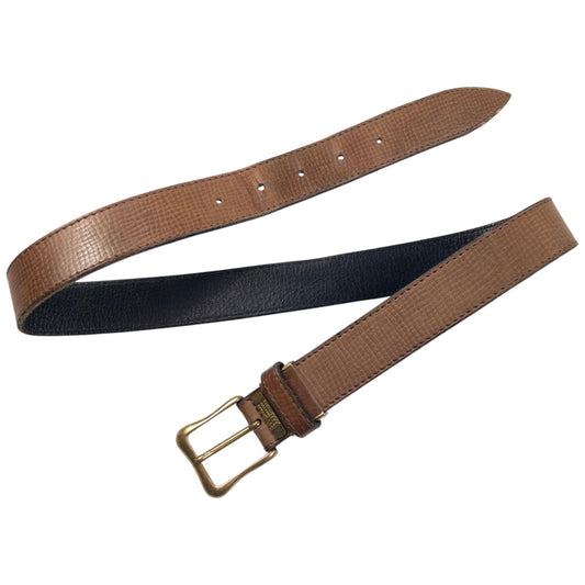 Vintage 2000s Issey Miyake Leather Belt | O/S, Brown