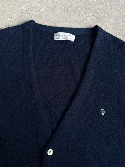 Christian Dior Monsieur 1990s Knit Logo Cardigan - M