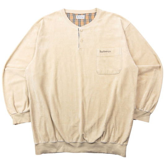 Vintage 90s Burberry Velour Jumper Size L | Large, Multicoloured