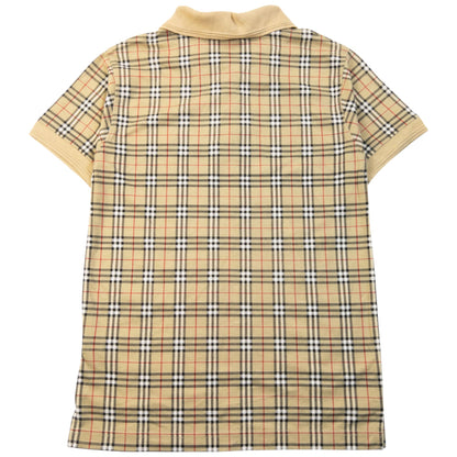 Vintage 90s Burberry Nova Check Polo Shirt Womens Size L | Large, Beige