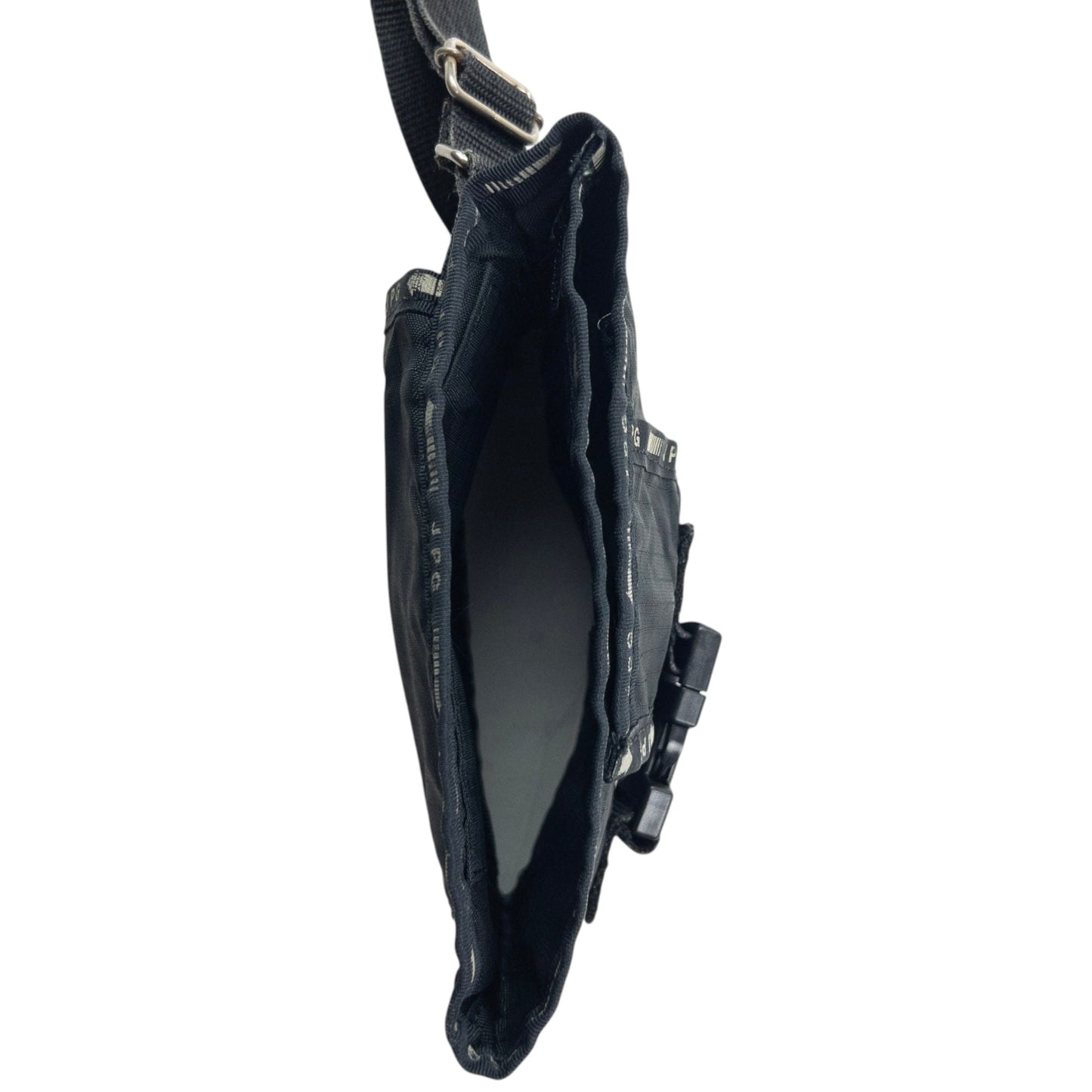 Vintage 2000s Jean Paul Gaultier Fold Wallet Crossbody Pouch | O/S, Black