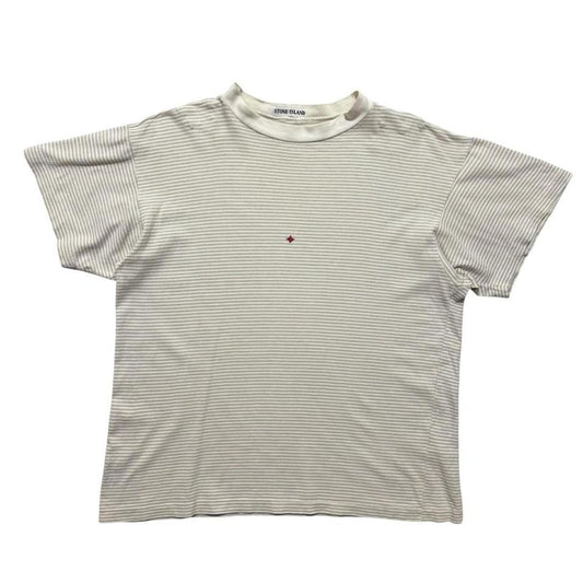 Stone Island 80's Marina Striped T-Shirt | Medium, Red