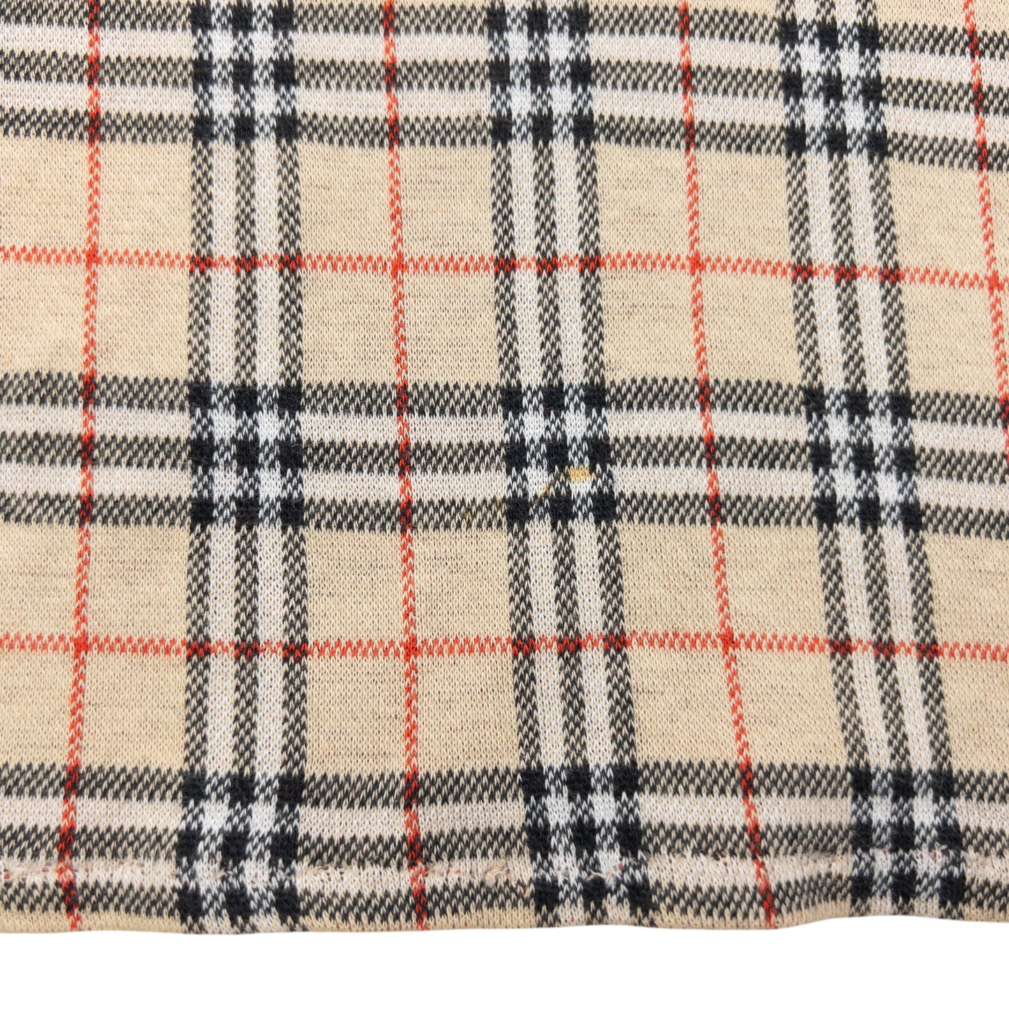 Vintage 90s Burberry Nova Check Long Sleeve Polo Shirt Size M | Medium, Beige
