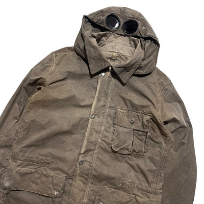 CP Company Tinto Terra Goggle Jacket | XL, Brown
