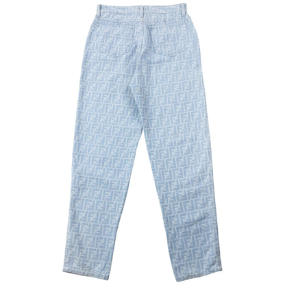 Vintage 90s Fendi Monogram Lightweight Denim Jeans Size W26