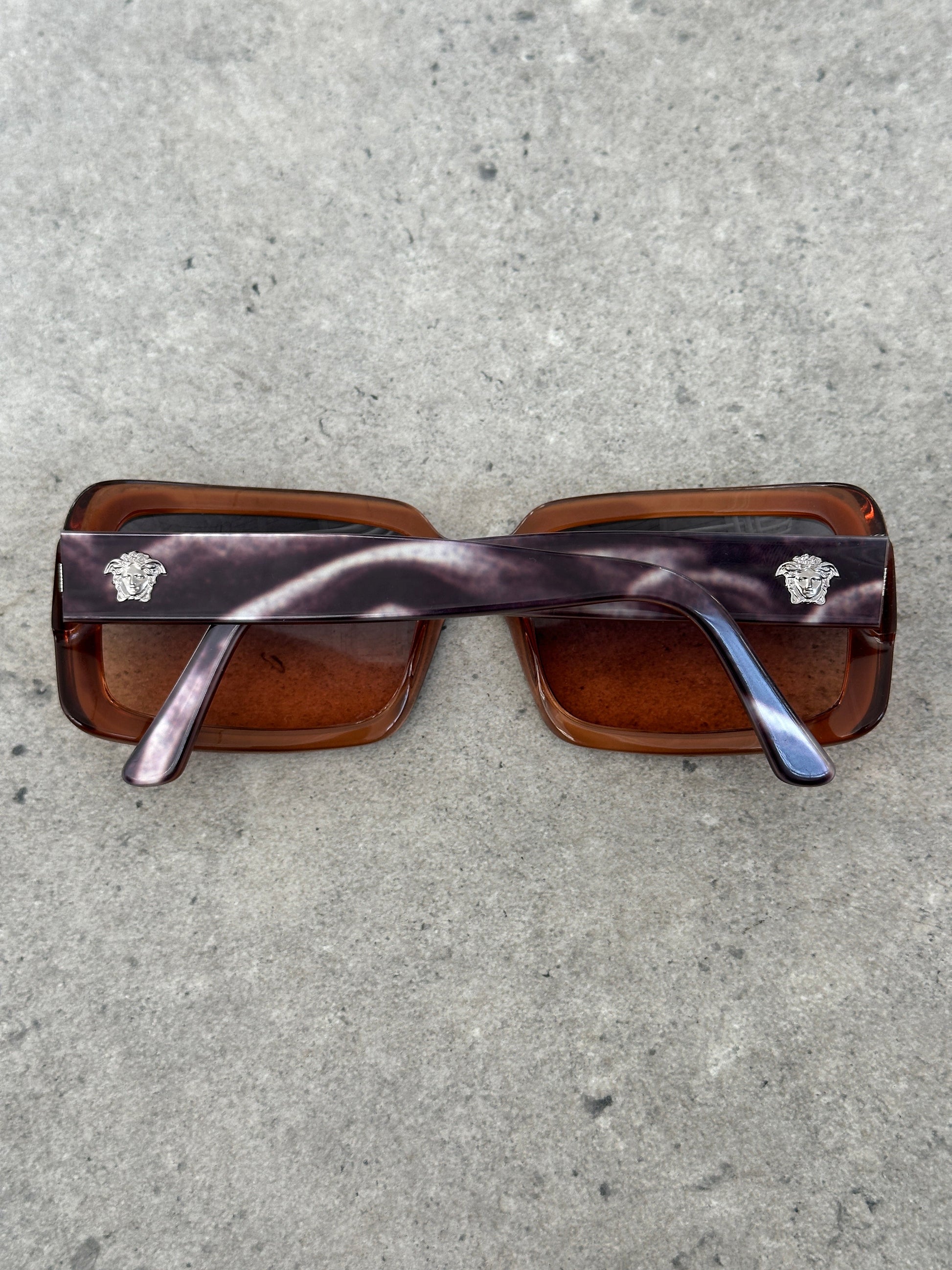 Versace 2000s Square Medusa Sunglasses