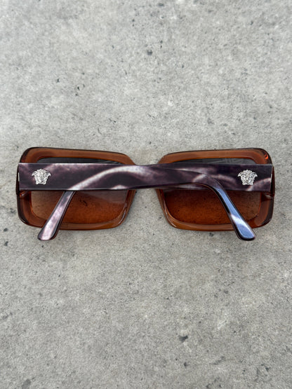 Versace 2000s Square Medusa Sunglasses