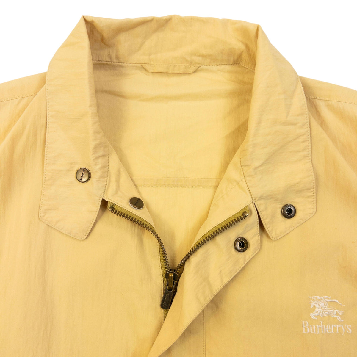 Vintage 90s Burberry Zip Up Jacket Size XS | XS, Yellow