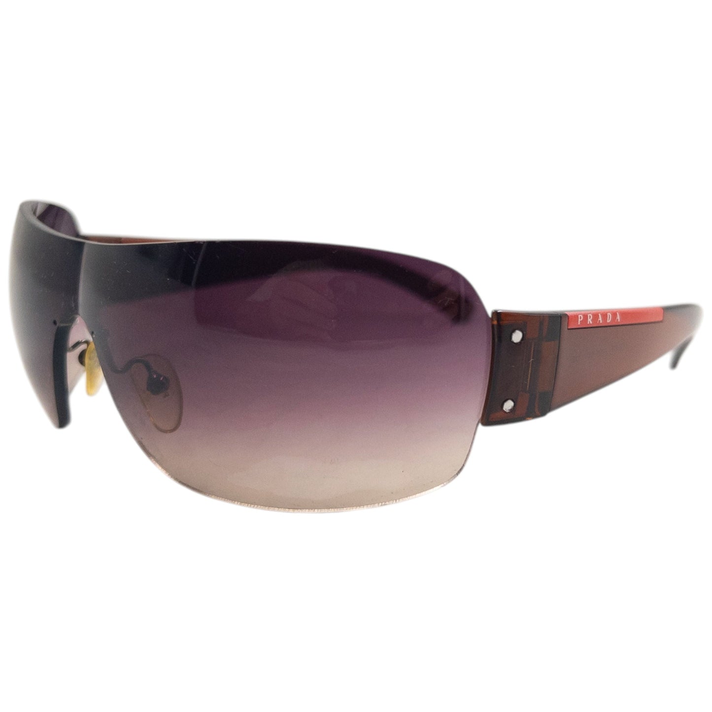 Vintage 2000s Prada Sport Rimless Sunglasses | O/S, Brown