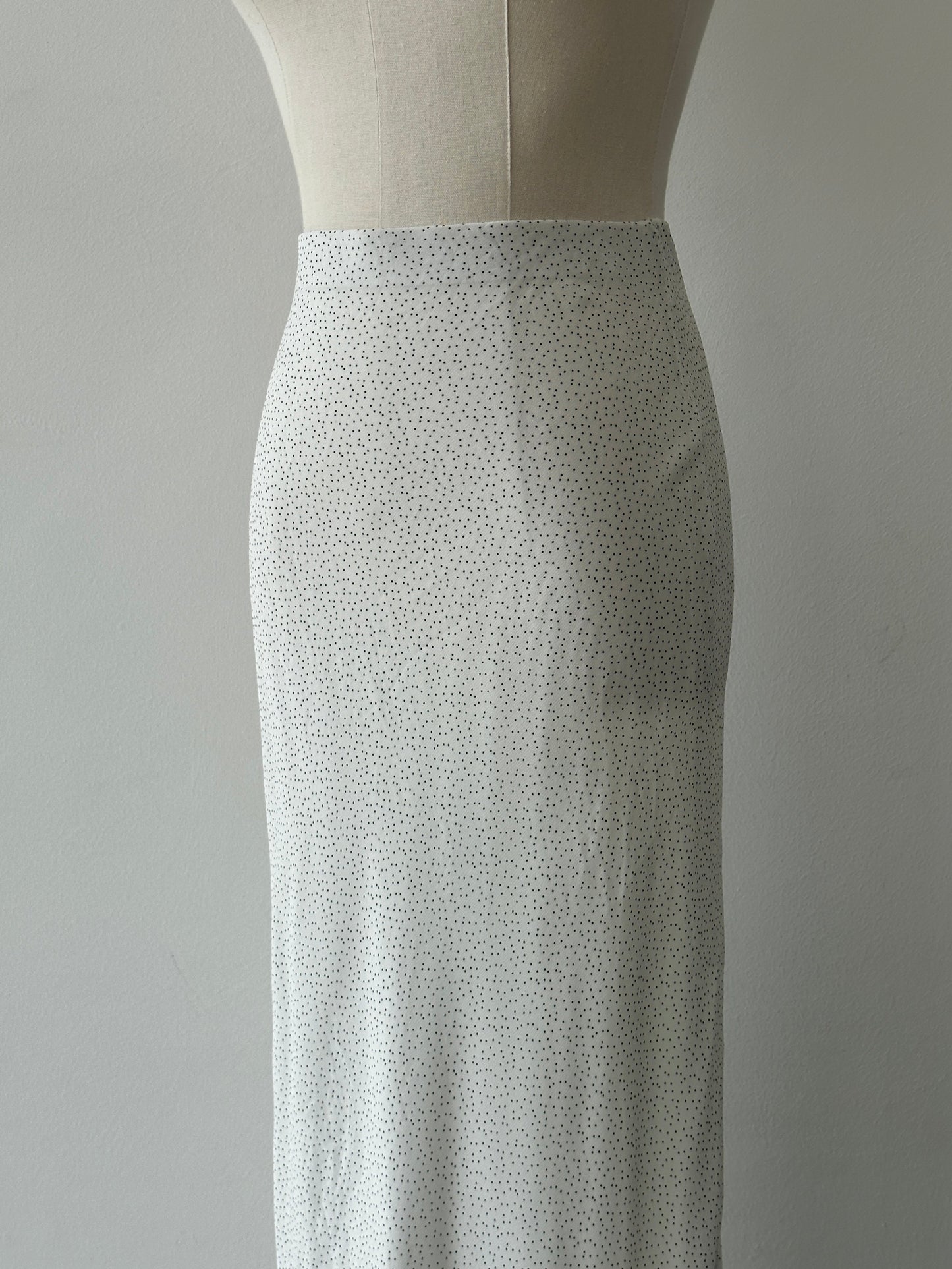 Vintage 2000s Polka Dot Midi Skirt - W24