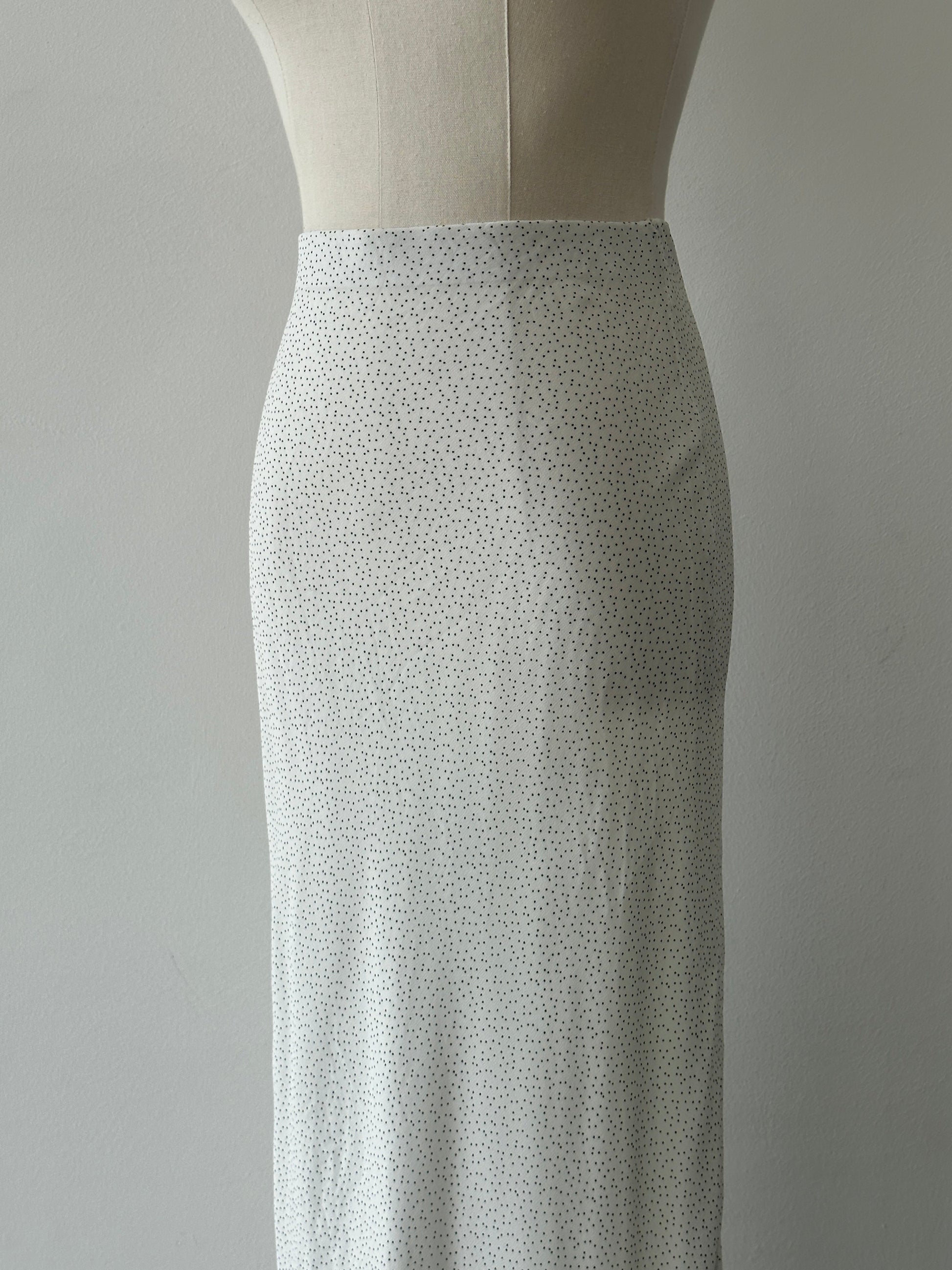 Vintage 2000s Polka Dot Midi Skirt - W24