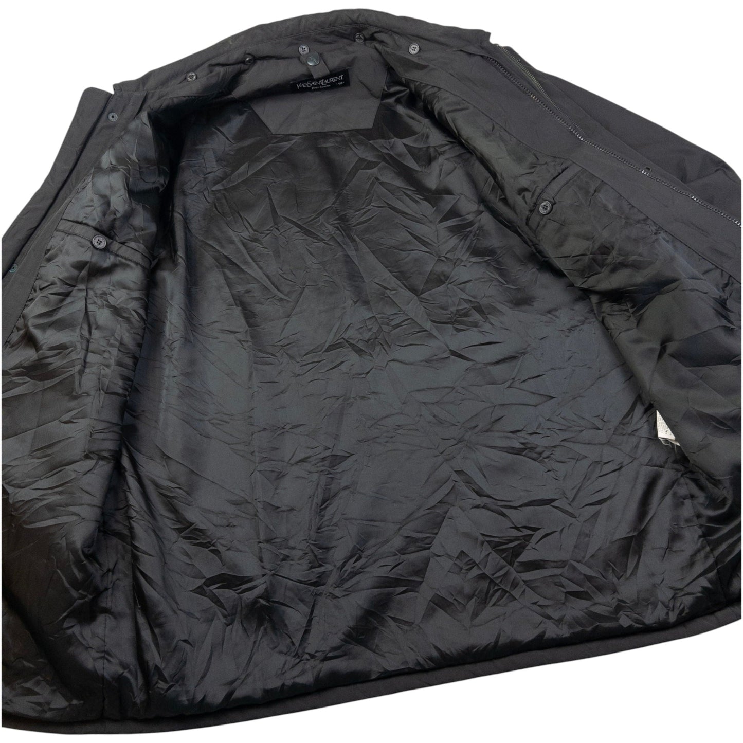 Vintage YSL Yves Saint Laurent Padded Zip Up Jacket Size L