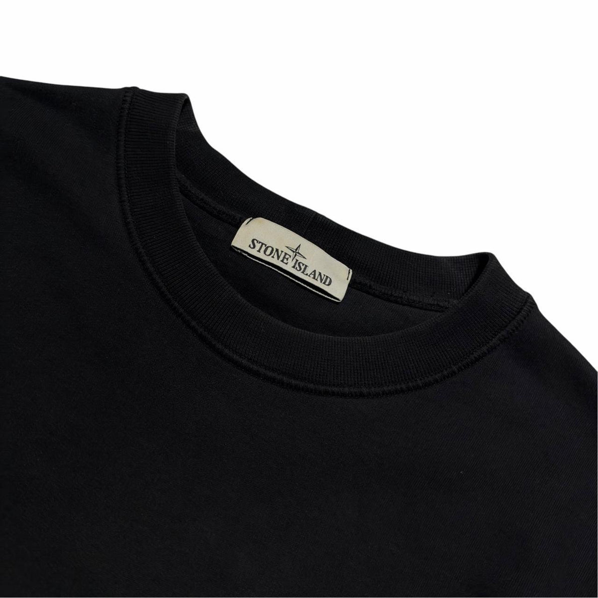 Stone Island Black Pullover Crewneck | XL, Black