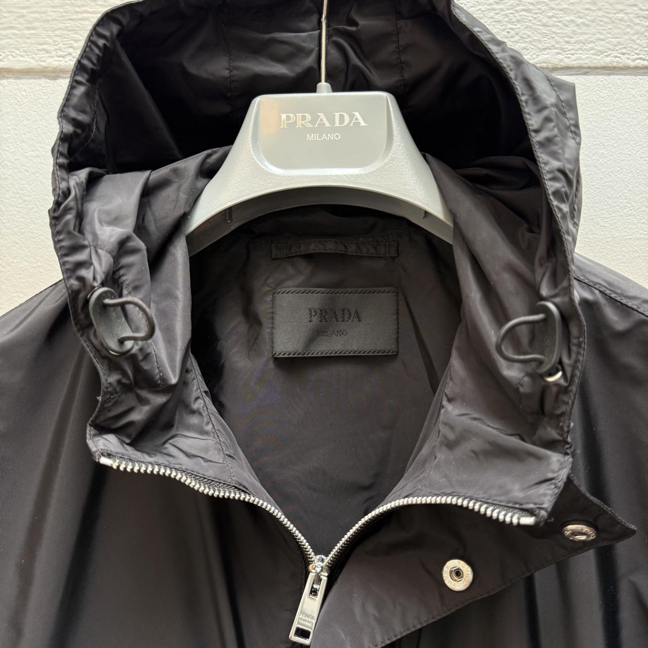 Prada Milano Windbreaker Jacket in Black (M/L) | Medium, Black