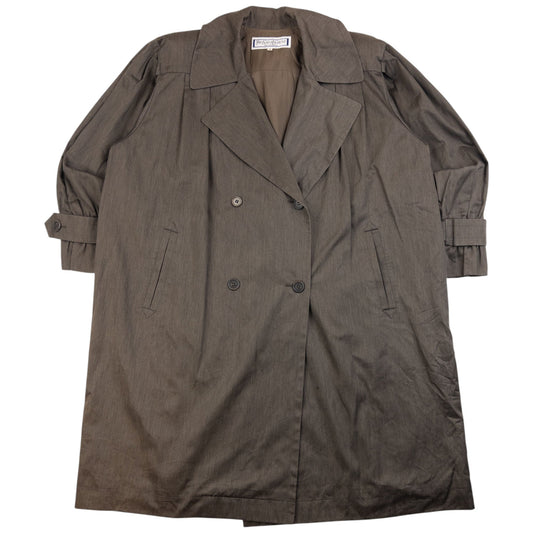 Vintage 80s YSL Yves Saint Laurent Trench Jacket Size XXL | XXL, Brown