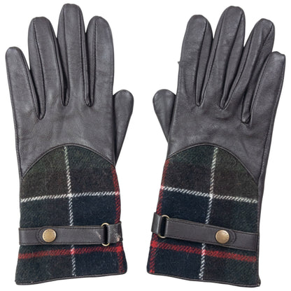 Vintage Barbour Leather Gloves Womens Size M | O/S, Brown