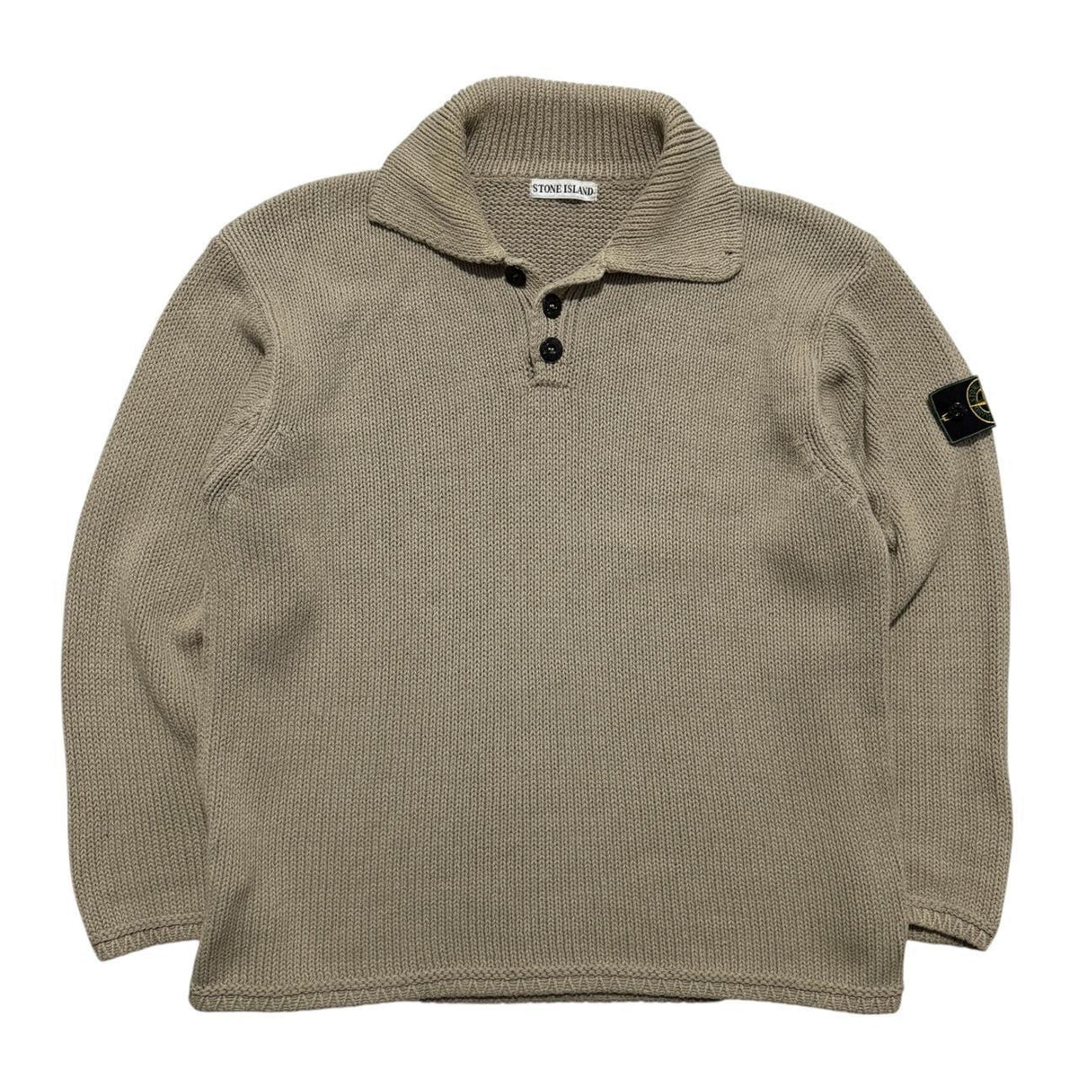 Stone Island 1999 Pullover Knit | Large, Beige