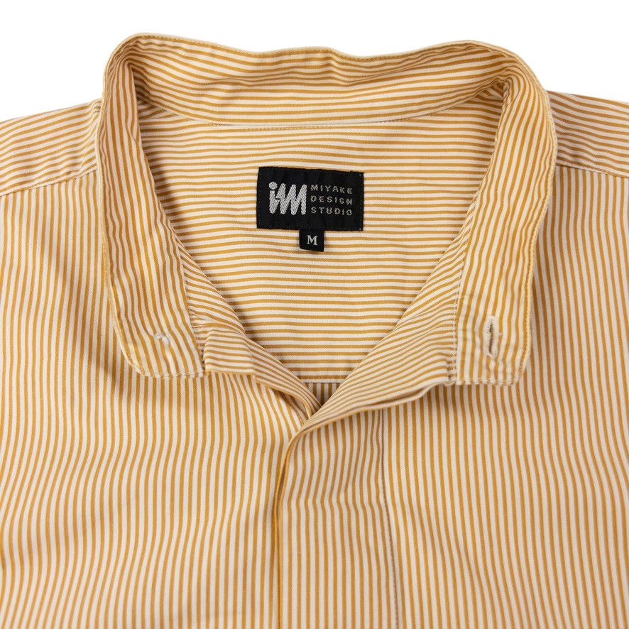 Vintage Issey Miyake Striped Long Sleeve Button Up Shirt Size M