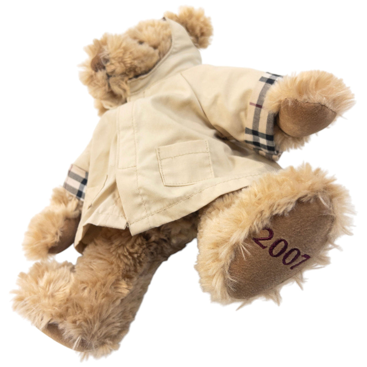 Vintage 2007 Burberry Jacket Teddy Bear | O/S, Beige