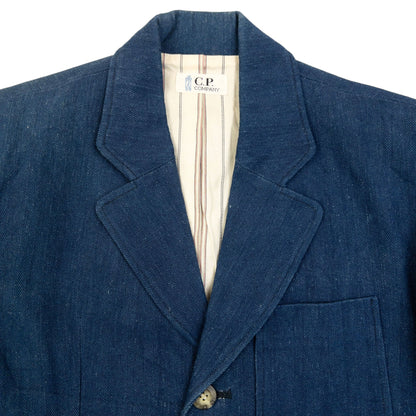 Vintage 80s CP Company Denim Blazer Jacket Size XS | XS, Blue