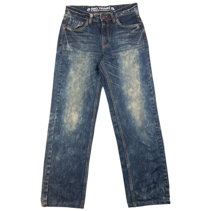 Vintage Big Train Embroidered Devils Japanese Denim Jeans Size W31