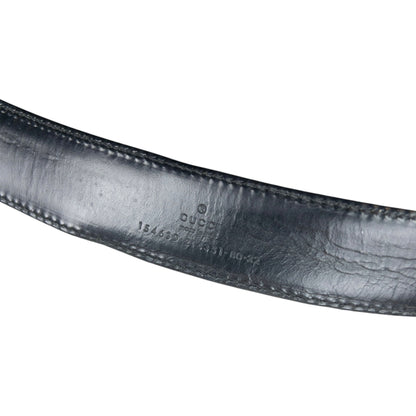 Vintage 2000s Gucci Leather Belt Size S | O/S, Black