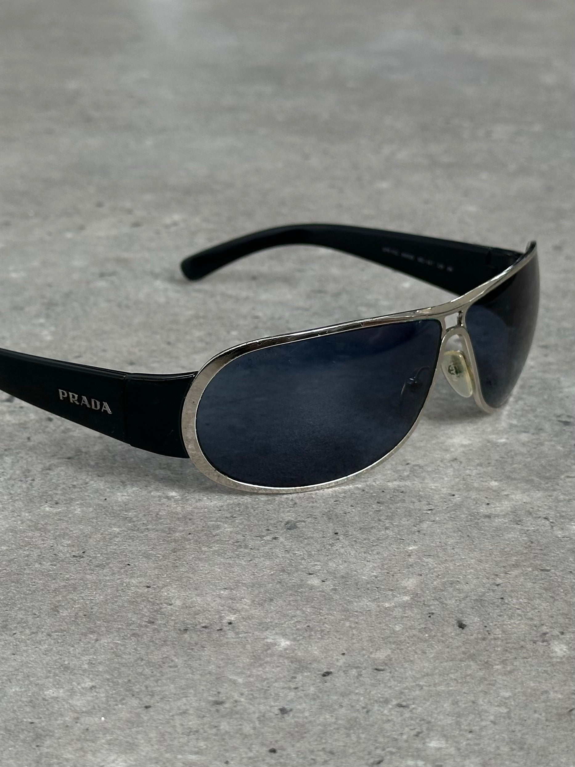 Prada 2000s Aviator Shield Sunglasses