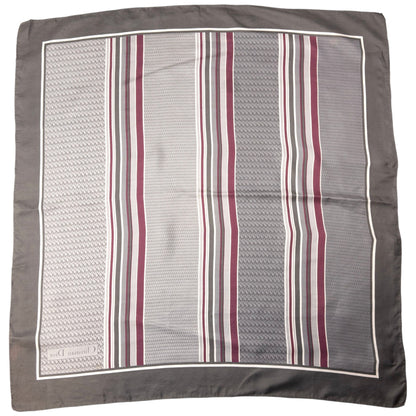Vintage Dior Monogram Stripe Silk Scarf