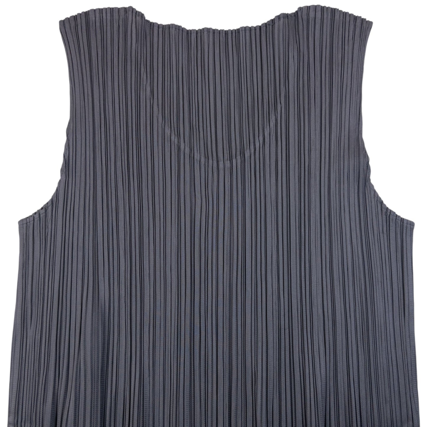 Vintage 90s Pleats Please By Issey Miyake Sleeveless Top Womens Size M | Medium, Grey