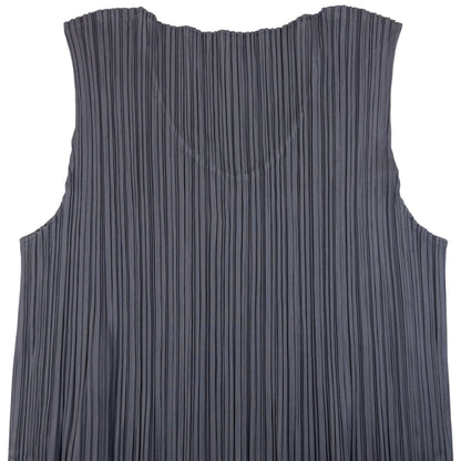 Vintage 90s Pleats Please By Issey Miyake Sleeveless Top Womens Size M | Medium, Grey