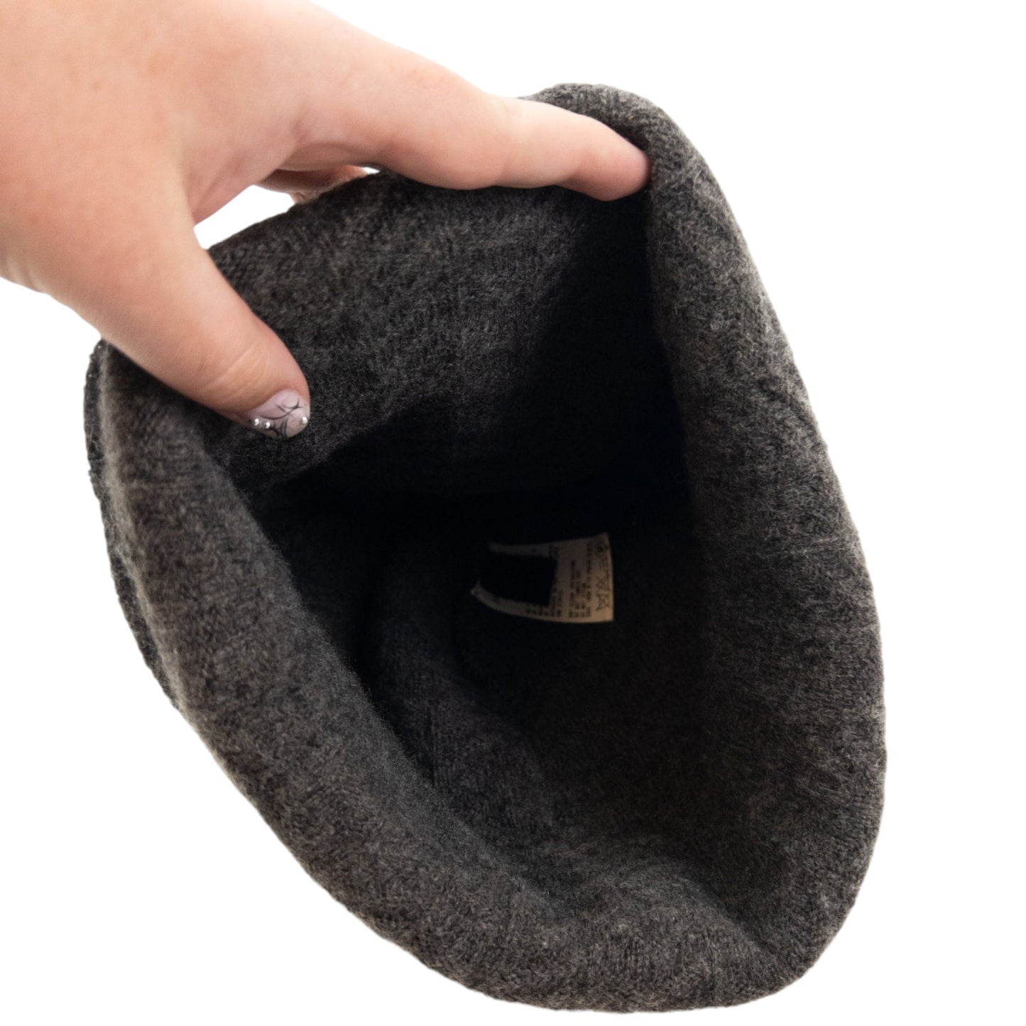 Vintage 90s Yohji Yamamoto Wool Beanie Hat | O/S, Grey