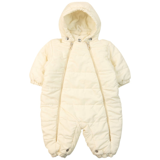 Vintage 2000s Dior Baby Fleece Lined Snowsuit | O/S, Cream
