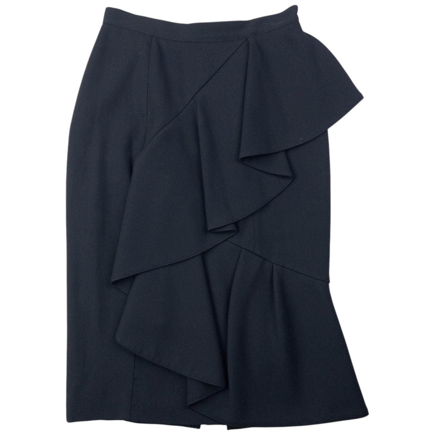 Vintage Burberry Prorsum Ruffle Skirt Womens Size W25 | W25, Black