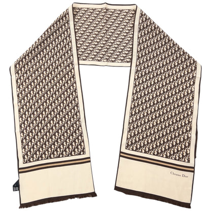 Vintage 90s Dior Monogram Silk Scarf