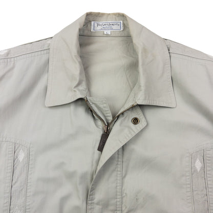 Vintage 80s YSL Yves Saint Laurent ZIp Up Jacket Size M