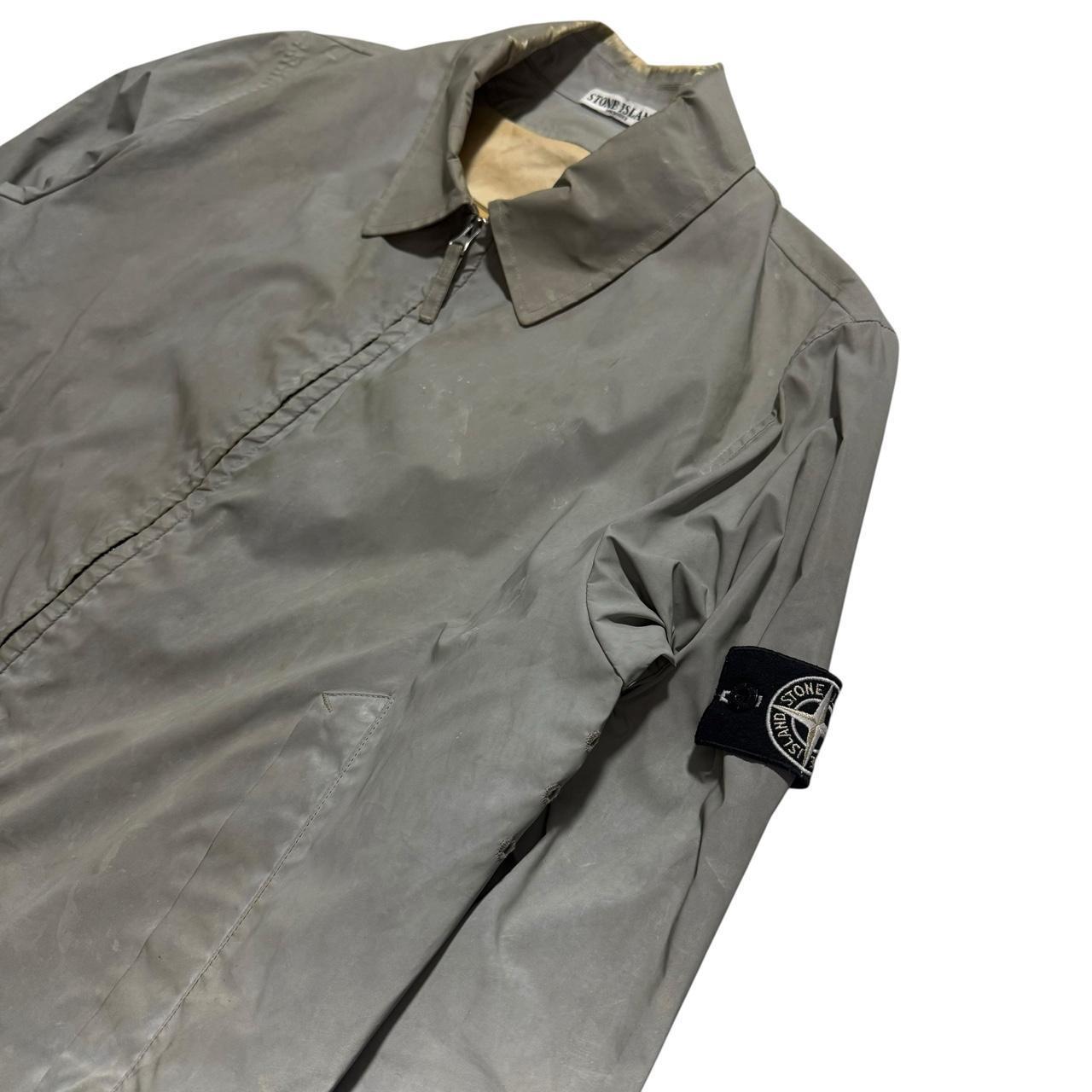 Stone Island Antique Reflective Jacket | XL, Reflective Grey