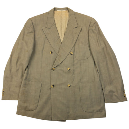 Vintage 90s Gucci Jacket & Trousers Suit Set Size XL | XL, Beige