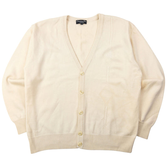 Vintage 90s Dior Monsieur Sports Cardigan Size S | Small, Cream