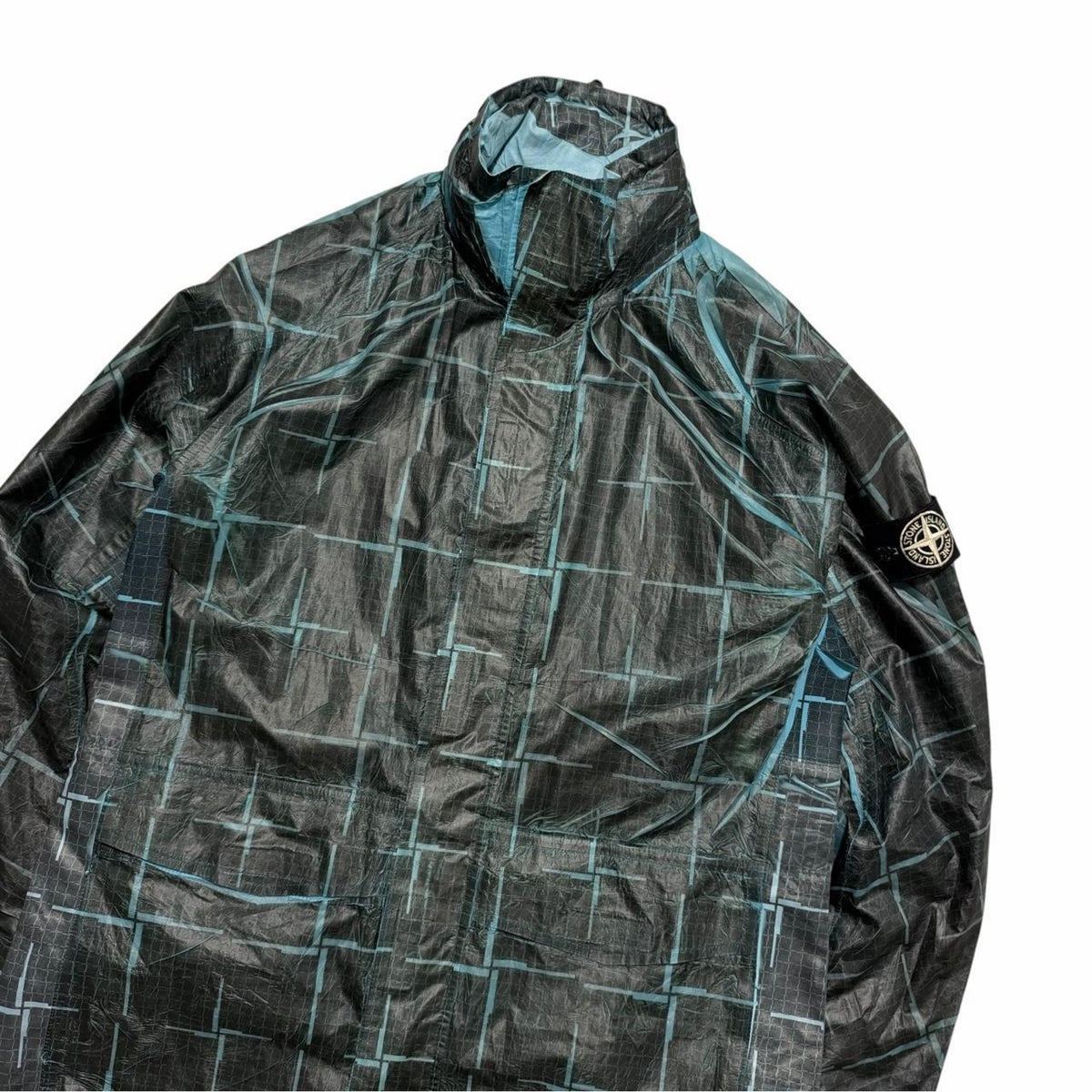 Stone Island Paper Poly Trench Jacket | Medium, Black