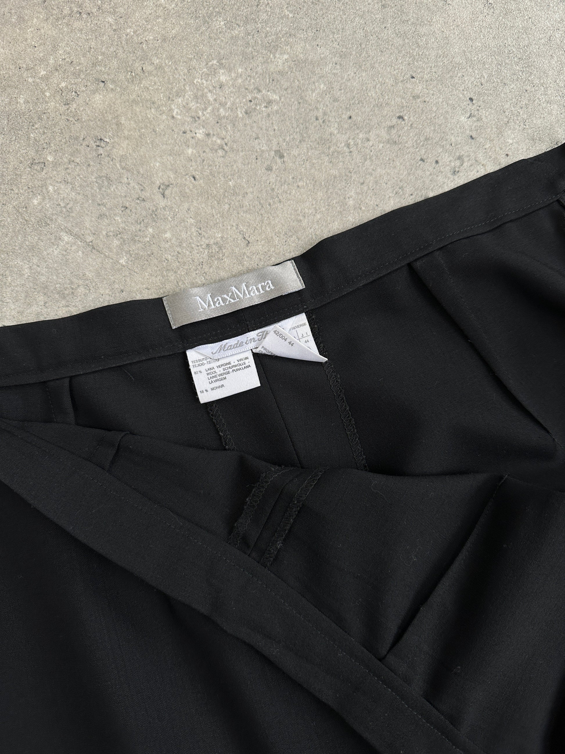 Max Mara 1990s Lightweight Tapered Tailored Trousers - W28
