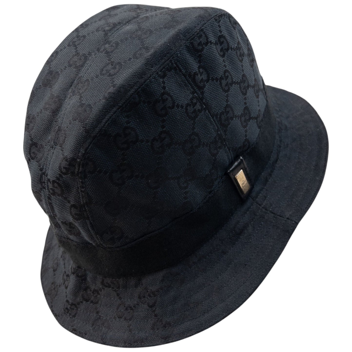 Vintage 2000s Gucci By Tom Ford Monogram Bucket Hat Size M | O/S, Black