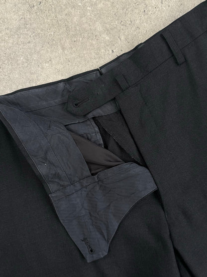 Japanese Vintage 2000s Pure Wool Straight Leg Trousers - W34