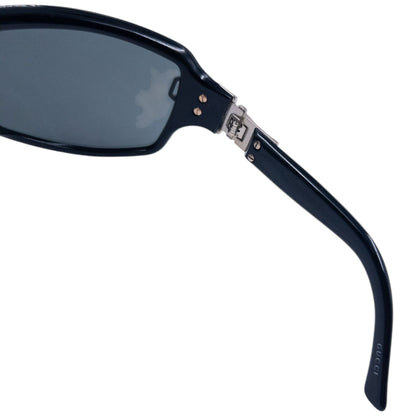 Vintage 2000s Gucci Buckle Sunglasses | O/S, Black