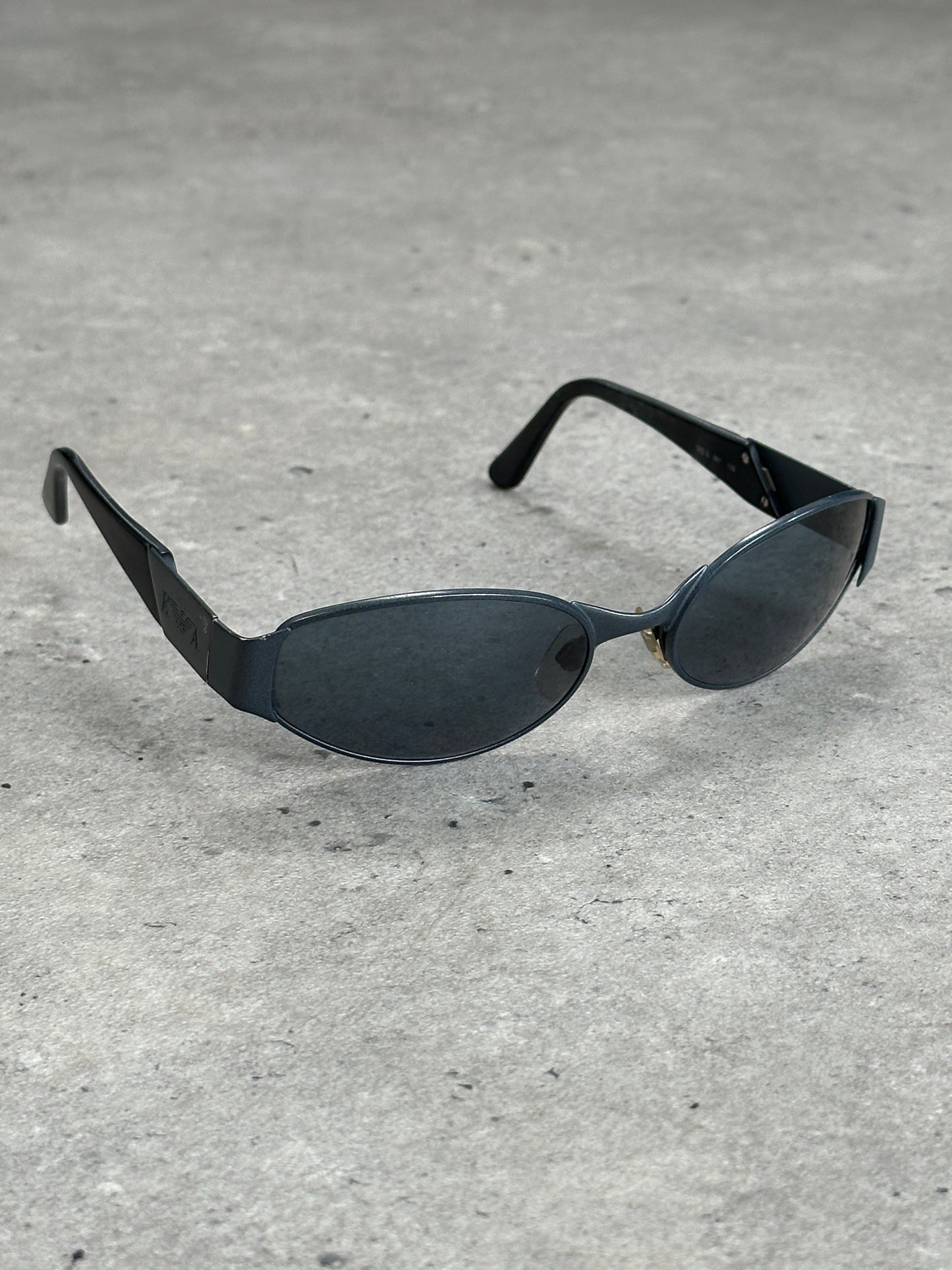 Emporio Armani 1990s Oval Logo Sunglasses