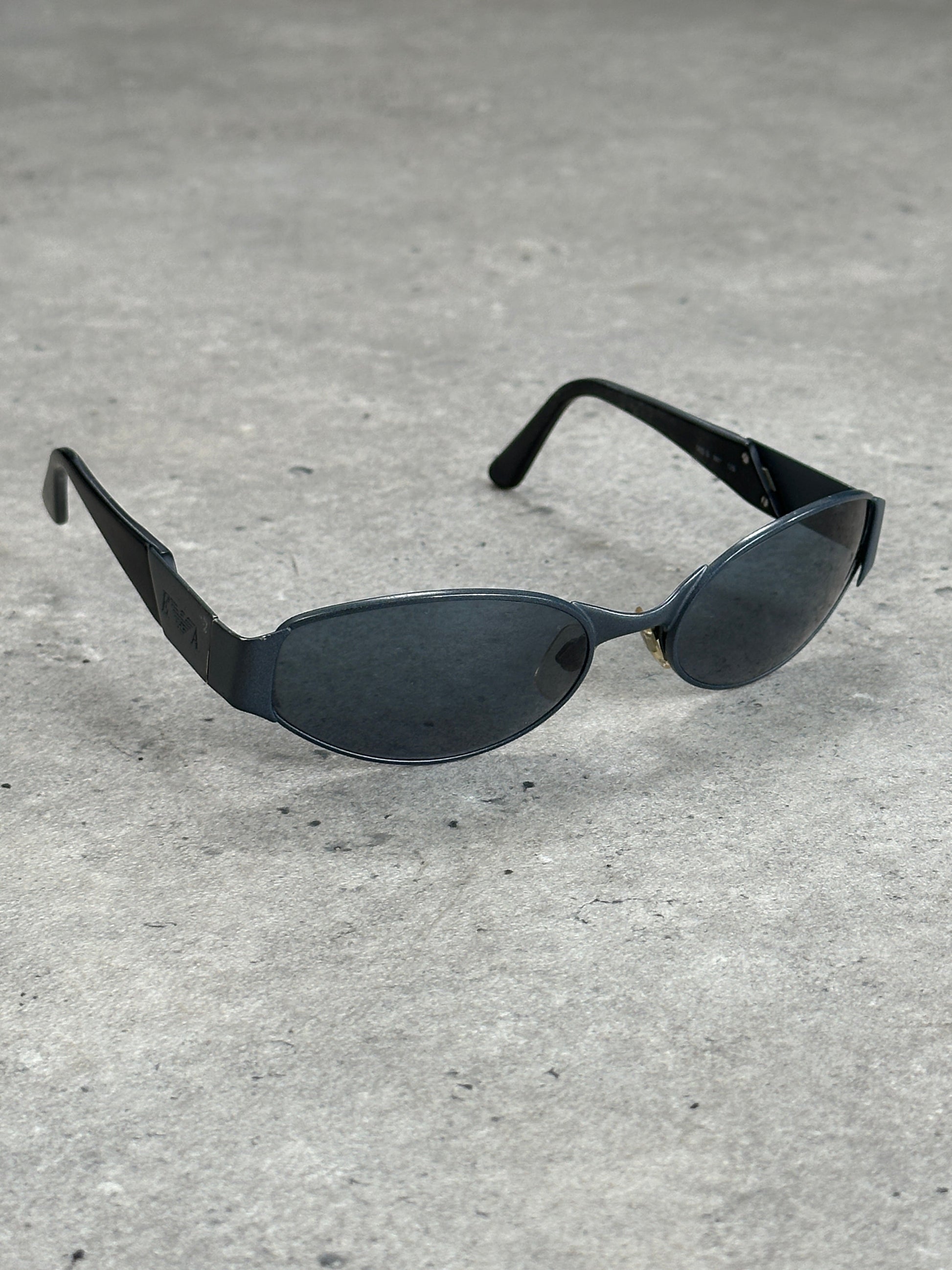 Emporio Armani 1990s Oval Logo Sunglasses