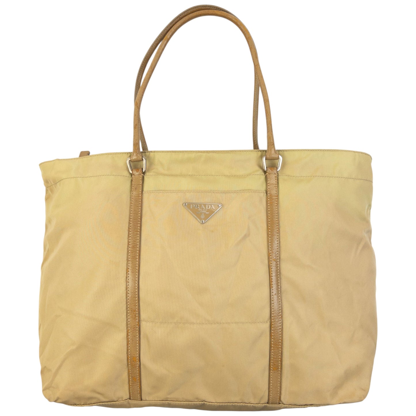 Vintage 2000s Prada Shoulder Bag | O/S, Beige