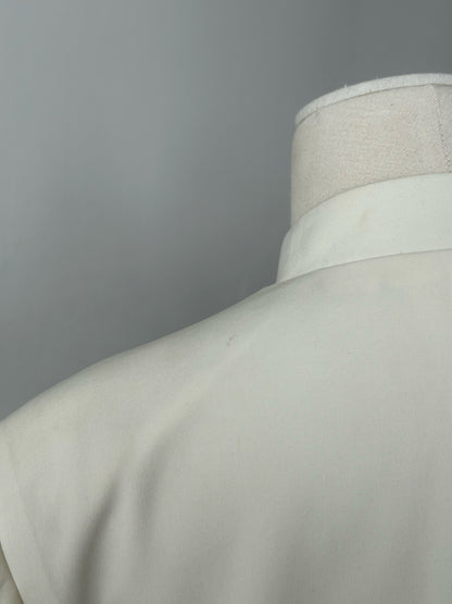 Vintage 1990s Collarless Single Breasted Suit - 40R/W30