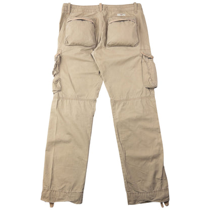 Vintage 2000s Ralph Lauren Polo Jeans Cargo Trousers Size W34 | W34, Beige