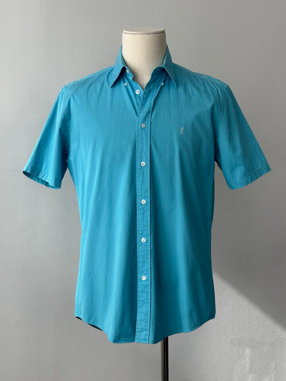 Yves Saint Laurent 1990s Pure Cotton Short Sleeve Shirt - M