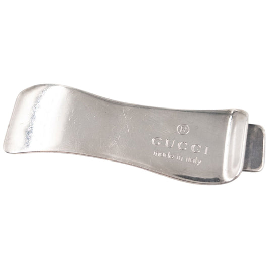 Vintage 2000s Gucci Silver Money Clip | O/S, Grey